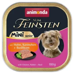 ANIMONDA Vom Feinsten Mini Senior kurczak, królik, bazylia 100g